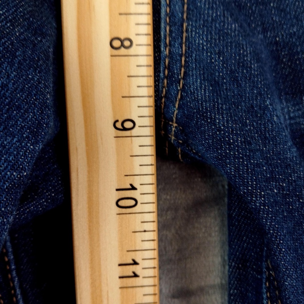 American Eagle Tomgirl Jeans Womens 4 Blue Distressed Ripped Knee Denim Pants - Picture 10 of 11
